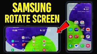 How to Enable Landscape Mode on Samsung Galaxy Mobile Phones |Samsung Rotate Home Screen Issue Fixed