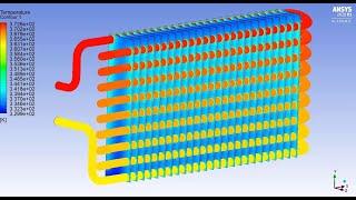 How to do Analysis of CHT Between Tube Fluid and Solid Fins of Car Radiator | ANSYS Fluent Tutorial