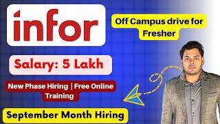 Infor Announced Hiring Again | Infor Hiring Drive | OFF Campus Drive For 2024, 2023 Batch| Fresher