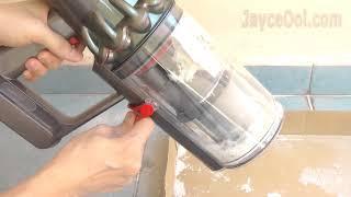 How to empty Dyson V10 Absolute + dust bin? Extreme test included!!!