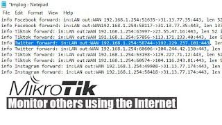 How to monitor others using the Internet on Mikrotik router