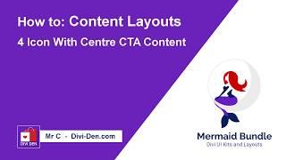 How to Modify - 4 Icon With Centre CTA Content - Divi Content Layouts