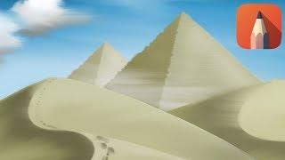 Sketching a pyramid with Autodesk Sketchbook Mobile