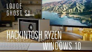 Mini ITX Build Hackintosh Dual-Boot Louqe Ghost S1 Windows10 and Mac OS Catalina Ryzen 5 3600 RX5700