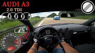 Audi A3 2.0 TDI *140HP* Acceleration Top Speed Autobahn POV Drive