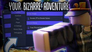 ROBLOX Your Bizarre Adventure SCRIPT AUTOFARM!! (Pastebin 2021)