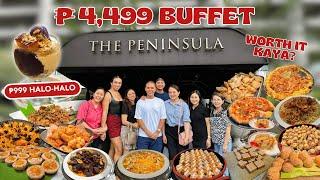 ₱4,499 BUFFET AND ₱999 HALO-HALO. Worth it ba? | Team Chef RV at Peninsula Manila