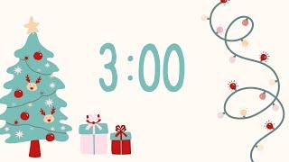 3 Minute Countdown Timer - Holiday Themed Music