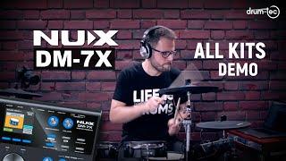 NUX DM-7X electronic drums sound module playing all kits demo