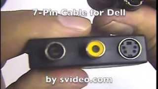 7-Pin Dell Adapter for S-Video, Composite Video and Digital Audio