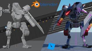 How to animate and import animations from Blender to Roblox Studio [Skinned Mesh rig]