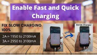 [FIX] Slow Charging Of Your Android Mobile  | Enable Fast Quick Battery Charging on any Android