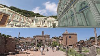 The Roman Forum Then and Now (Guided tour 4k)