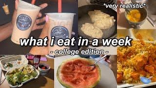 WHAT I EAT IN A WEEK COLLEGE STUDENT  | Kenzi M.