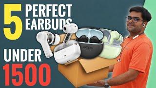 5 Perfect Earbuds Under 1500 in India 2024  Ranking Top 5 TWS Under 1500 