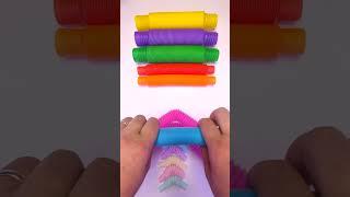 Pop Tubes Robot Satisfying Sounds ASMR DIY #shorts  #satisfying #compilation #poptube #relaxing #asm