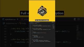 3D cube using CSS only #javascript #code