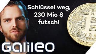 Crypto-Pechvogel! 230-facher Bitcoin-Millionär verliert sein Konto! | Galileo | ProSieben