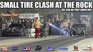 CRAZY 102 CAR SMALL TIRE NO PREP AT THE ROCK!!!! DIG OR DIE CHRISTMAS CLASH 5