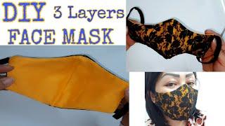 Fabricfacemask[Howtomakefacemaskathome]Easyfacemasksewing tutorial[Nosewingmachineface mask[Riceldiy