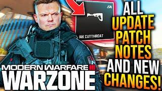 WARZONE: Full NEW UPDATE PATCH NOTES & GAMEPLAY CHANGES! (MW3 Update)