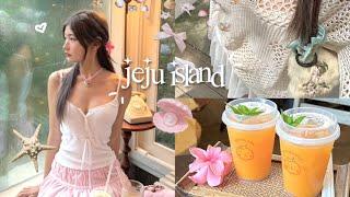 JEJU island vlog : snoopy garden, osulloc tea museum, jeju pork, cute animals, orange cafe, summer