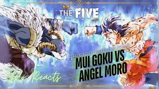 MUI Goku VS Angel Moro FULL Animated Fight (By RedHairedGuy) - THE FIVE REACTS