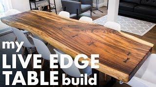 My LIVE EDGE TABLE Build!