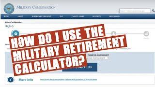 How to Use The Military Retirement Calculator | E7 Retirement Pay