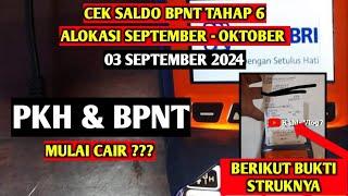 CEK SALDO BPNT TAHAP 6 SEPTEMBER OKTOBER SORE INI 03 SEPTEMBER 2024 MULAI CAIR???