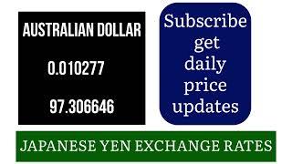 Japanese Yen Foreign Currency Exchange Rates Today 1 January 2025