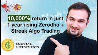 Algo Trading using Streak + Zerodha | 100% plus return | Bank Nifty Options Trading | PROC Indicator