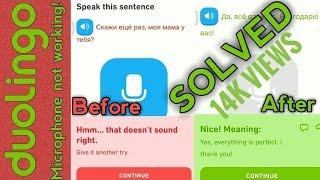 Duolingo microphone not working | SOLVED | "Microphone is off/will turn back in an hour"