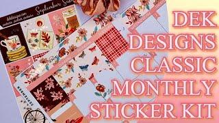 MONTHLY CLASSIC HAPPY PLANNER | DEK DESIGNS STICKER KIT | PLAN WITH ME