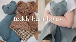 Sew a Cute Teddy Bear Lovey | Beginner Sewing Pattern