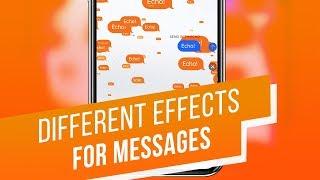 iOS 12: Message Effects on iPhone