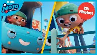 Save the day everyday with Mojo and Bo! | Fun Truck Cartoon for Kids | Mojo Swoptops