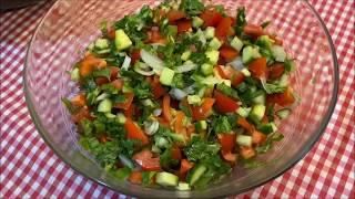 ÇOBAN SALATA TARİFİ - Çoban Salata (Kaşık Salatası) Nasıl Yapılır ? - Çiçekintarifleri