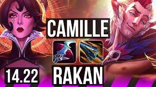 CAMILLE & Kai'Sa vs RAKAN & Xayah (SUP) | KR Diamond | 14.22