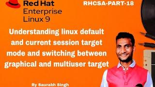 RHEL 9 Changing default/current session target setting to graphical.target/multi-user.target