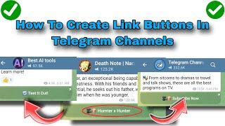 How To ADD Link Buttons On Telegram | Add Link Buttons To Telegram Post