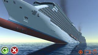 Cruise Ship Crashing and out of control - Cruise Ship Handling