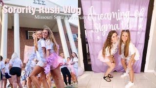 Sorority Rush Vlog // Missouri State University