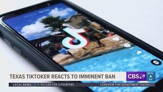 Texas TikToker reacts to imminent ban