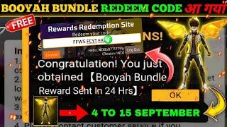 FREE FIRE REDEEM CODE TODAY 7 SEPTEMBER REDEEM CODE FREE FIRE | FF REDEEM CODE TODAY 7 SEPTEMBER