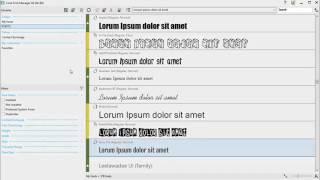 CorelDRAW Graphics Suite X8 - Corel Font Manager (Part 1)