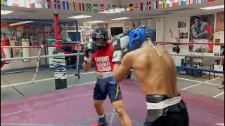 #Boxing #Sparring #EmilianoVargas vs #DanielLim sparring at #Capetillo Boxing Gym Las Vegas.