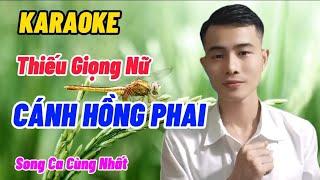 CÁNH HỒNG PHAI Karaoke Song Ca Thiếu Giọng Nữ