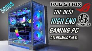 The Best High End Gaming Pc Build 5600$ (2024)  i9 14900K Rog Strix 4090 OC Lian Li O11 Evo XL