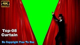 Top-08 Popular Curtain Opening Green Screen Video | 4K | No Copyright | Free To Use 2024